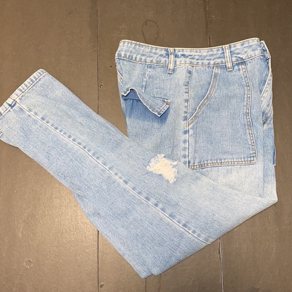 SHEIN Size 2 Faded Washout High Rise Denim Jeans - Picture 3 of 12